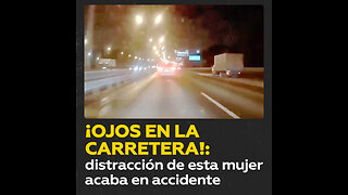 Una distracción al volante causa un accidente de tráfico en Moscú