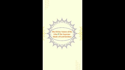 The Divine Nature of the Gita 🌿 | Lord Krishna’s Supreme Abode