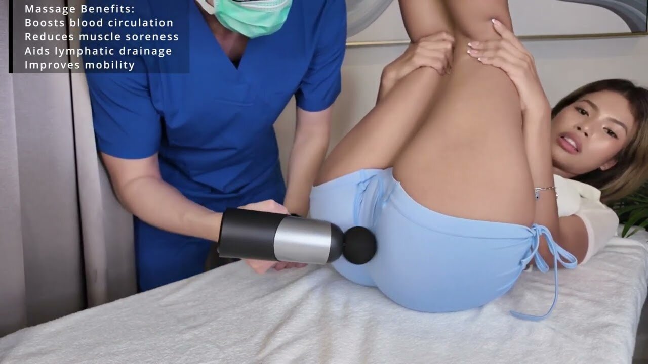 The vibrations from the massage gun were amazing: Deep relaxation of the back of the thigh