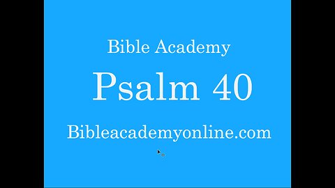 Psalm 40