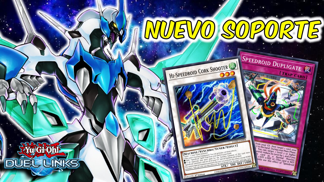 NEW SUPPORT "HI-SPEEDROID CORK SHOOTER" DUEL LINKS KING OF GAME DUEL | YU-GI-OH! DUEL LINKS