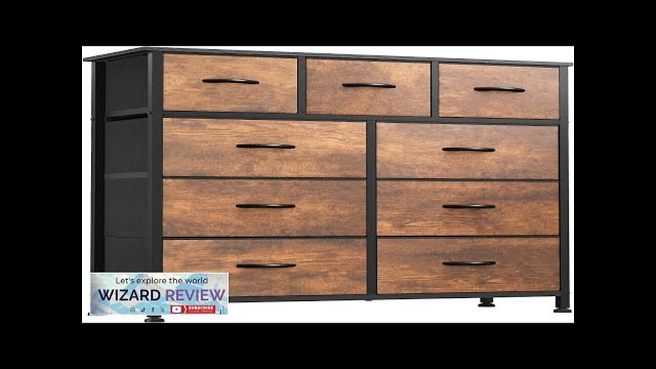 DWVO Dresser with 9 Drawers Fabric Storage Tower Organizer Unit Review