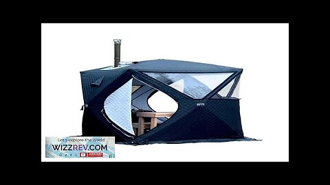 Outdoor 3-4 Person 4 Season Sauna House with Thickened Winter Ice Fishing Review