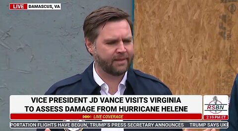 Vice President Vance Pledges Support For Americans Affected by Natural Disasters