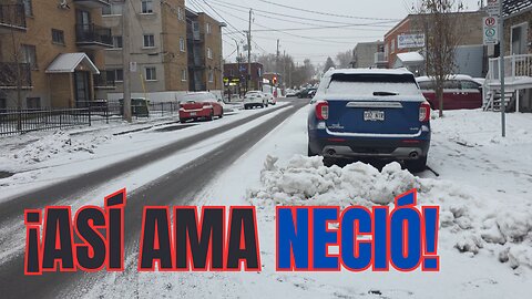 Así AMANECE Montreal en su Primera Nevada SERIA ❄️