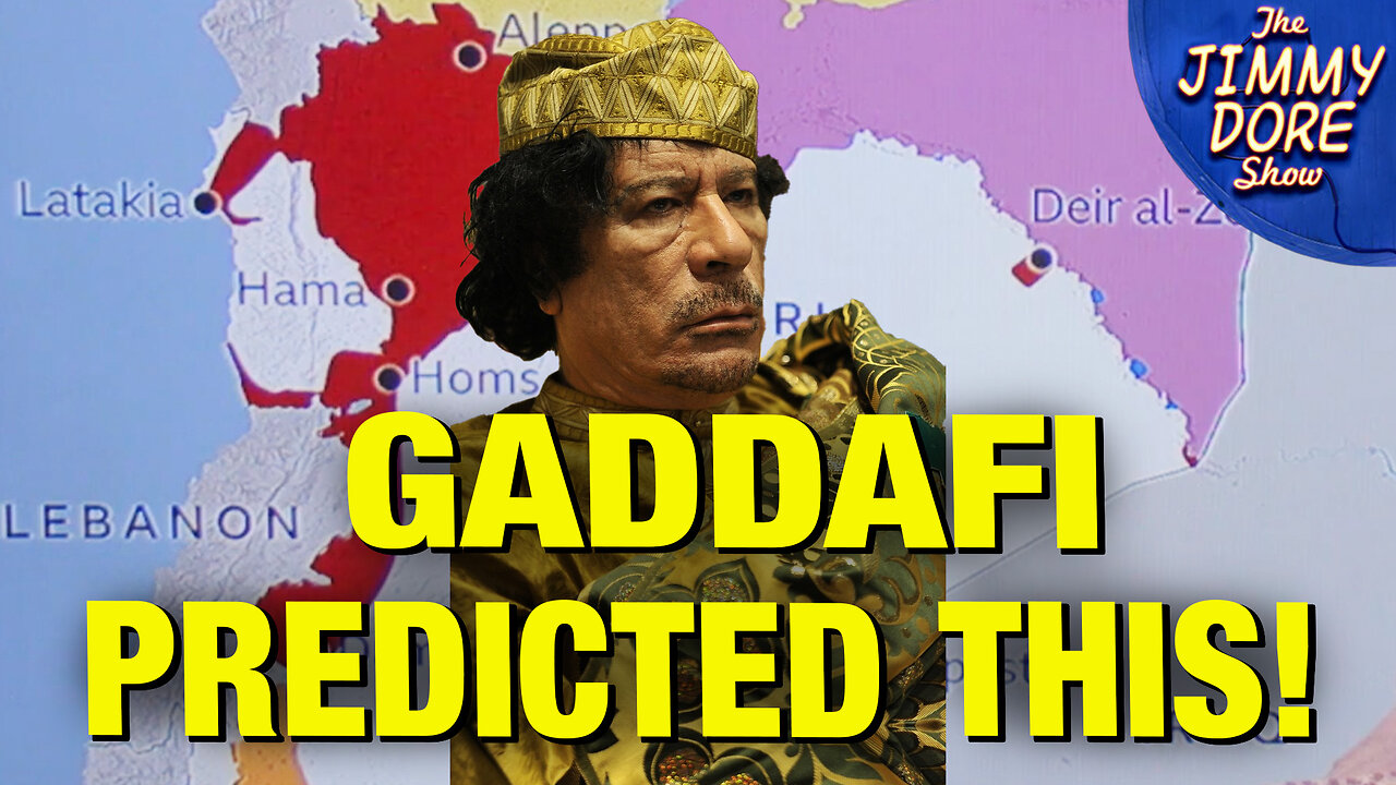 Gaddafi Said Syria Would Be Carved Up!