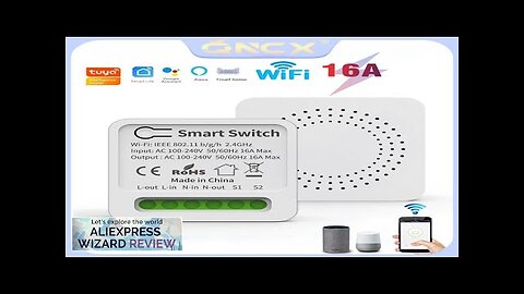 QNCX Tuya WiFi Smart Switch 16A Support 2-Way DIY Switches Timer Module Review