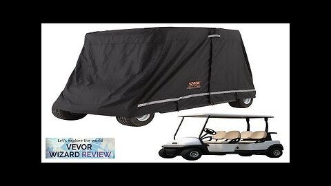 VEVOR 4 Passenger Golf Cart Cover 600D Polyester Full Cover Universal Fits Review