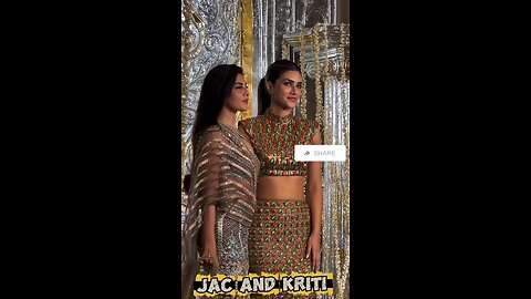 Bollywood Actress Jacqueline and Kriti Sanon at Manish Malhotra Party 🔥🌹❤️