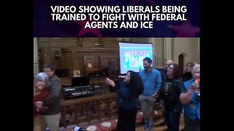 A video is circulating showing a training on how to confront federal agents and ICE.