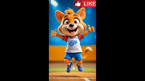 Pikachu the animal is jumping and dancing happily after learning to jump. AI generator creative