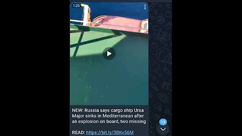 News Shorts: Russian Cargo Ship Sunk