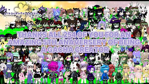 5th anniversary special thanks all 4 of you for the support #gacha #5thanniversary