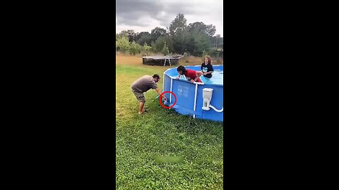 This Dad Turned Old Pool into a Water Slide ♥️