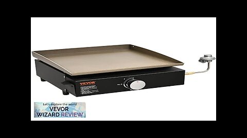 VEVOR Commercial Griddle 16.9" Heavy Duty Manual Flat Top Griddle Countertop Gas Review