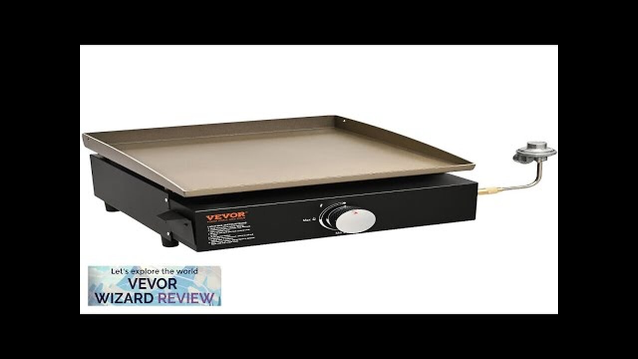 VEVOR Commercial Griddle 16.9" Heavy Duty Manual Flat Top Griddle Countertop Gas Review