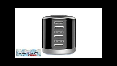 6A 6-Port USB Charger 6USB-A Fast Charging Desktop Veritical Charging Station EU Review