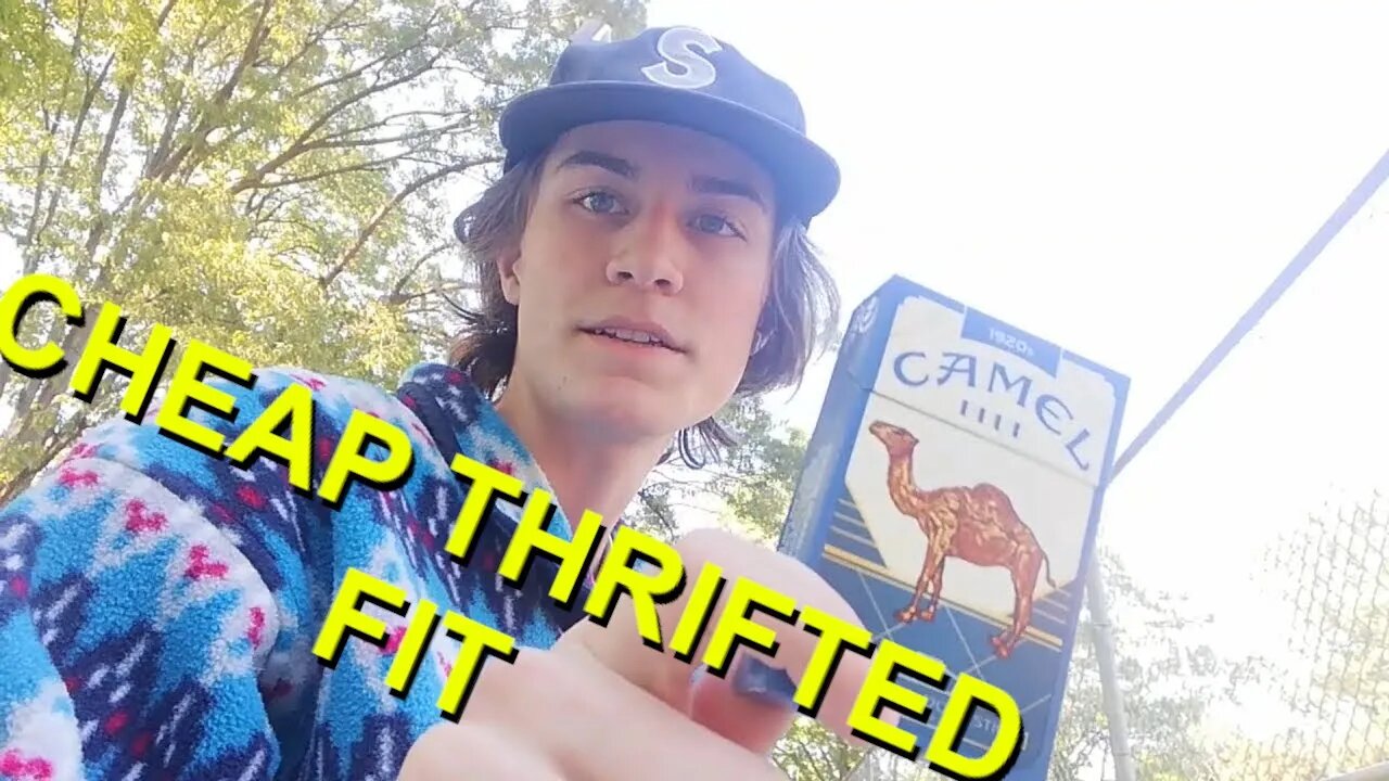 Smoking a Camel Blue Cigarette + Thrifted Outfit