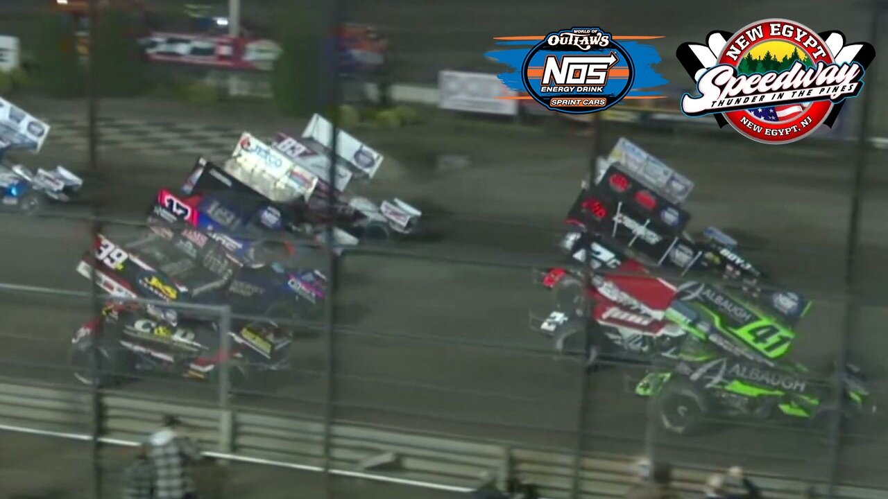 World Of Outlaws NOS Energy Drink Sprint Cars At New Egypt Speedway (10/10/2025)