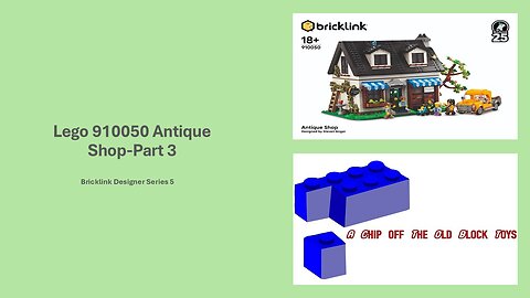 Building Antique Shop 910050 Set-Part 3