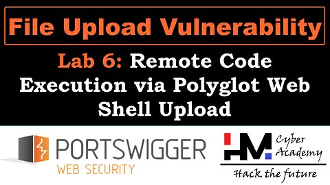 File upload 6 | Remote Code Execution via Polyglot Web Shell Upload #BugBounty