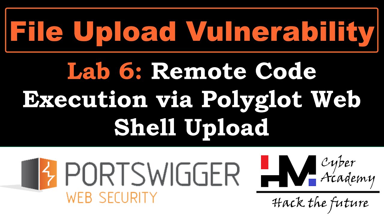 File upload 6 | Remote Code Execution via Polyglot Web Shell Upload #BugBounty