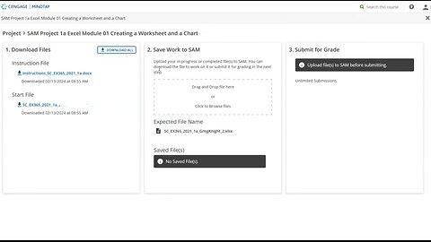 SAM Project 1a Excel Module 01 Creating a Worksheet and a Chart, New Era Medical, Cengage Mindtap