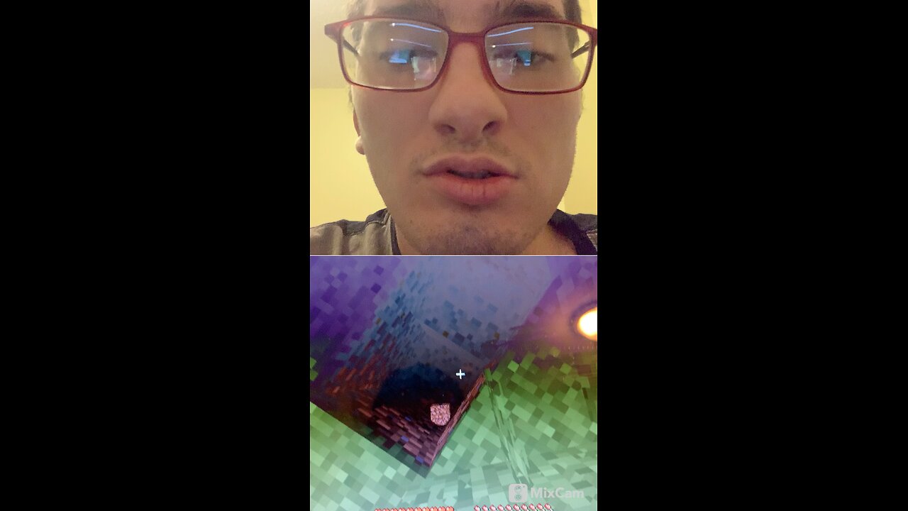 Playing Minecraft