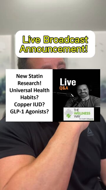 See you Monday on this channel for a LIVE broadcast!