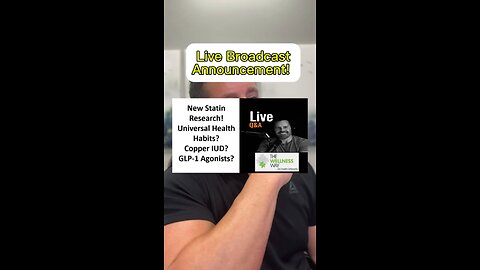 See you Monday on this channel for a LIVE broadcast!