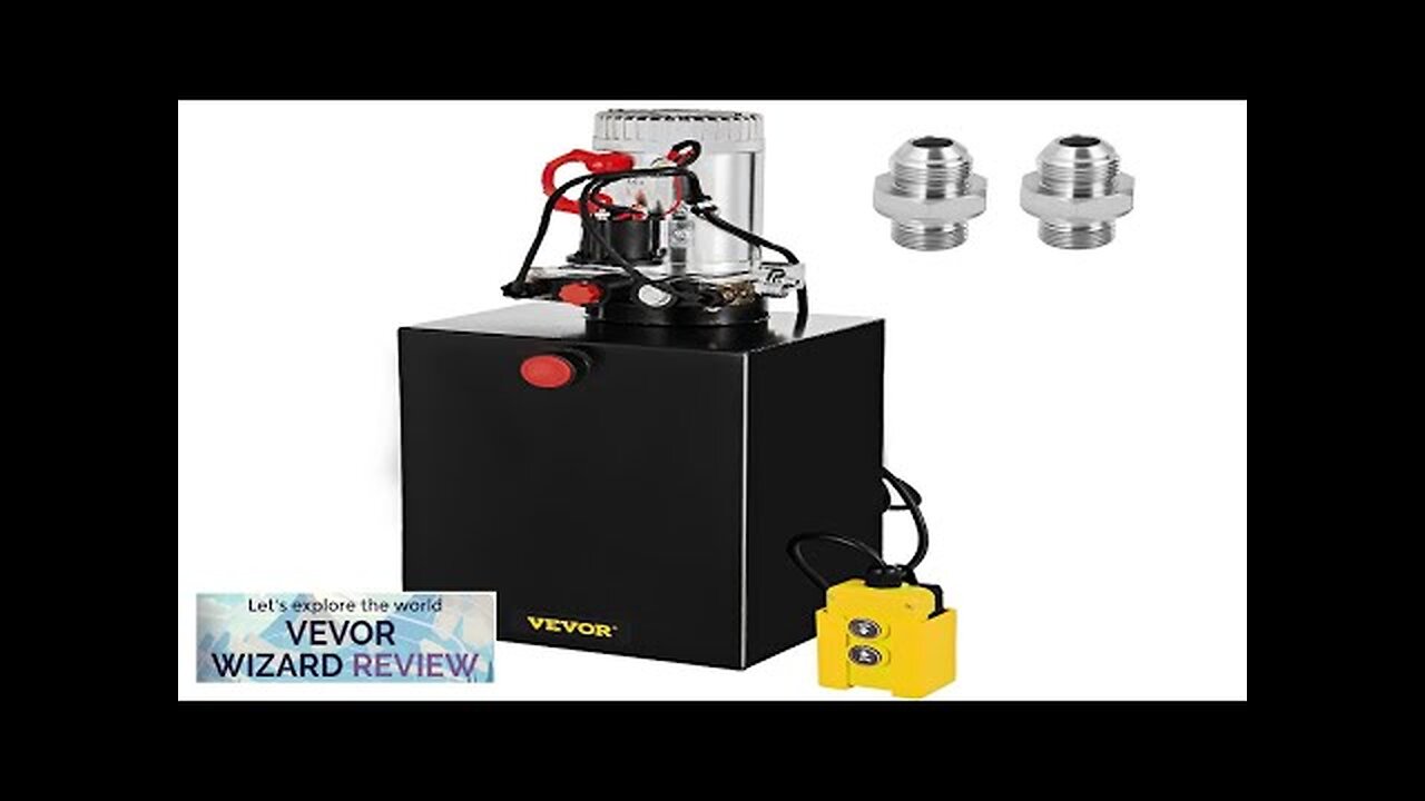 VEVOR 20 Quart Hydraulic Power Unit Double Acting Hydraulic Dump Trailer Pump Review