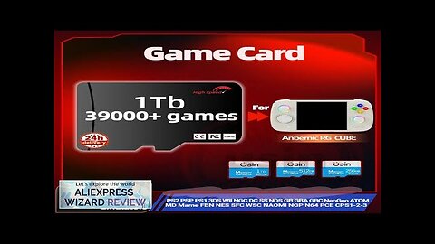 Game TF Card For Anbernic RG CUBE All Emulator Pre-install Retro Games Review