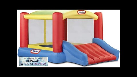 Little Tikes Jump 'n Slide Bouncer with Arched Canopy Overhead Cover, Plus Review