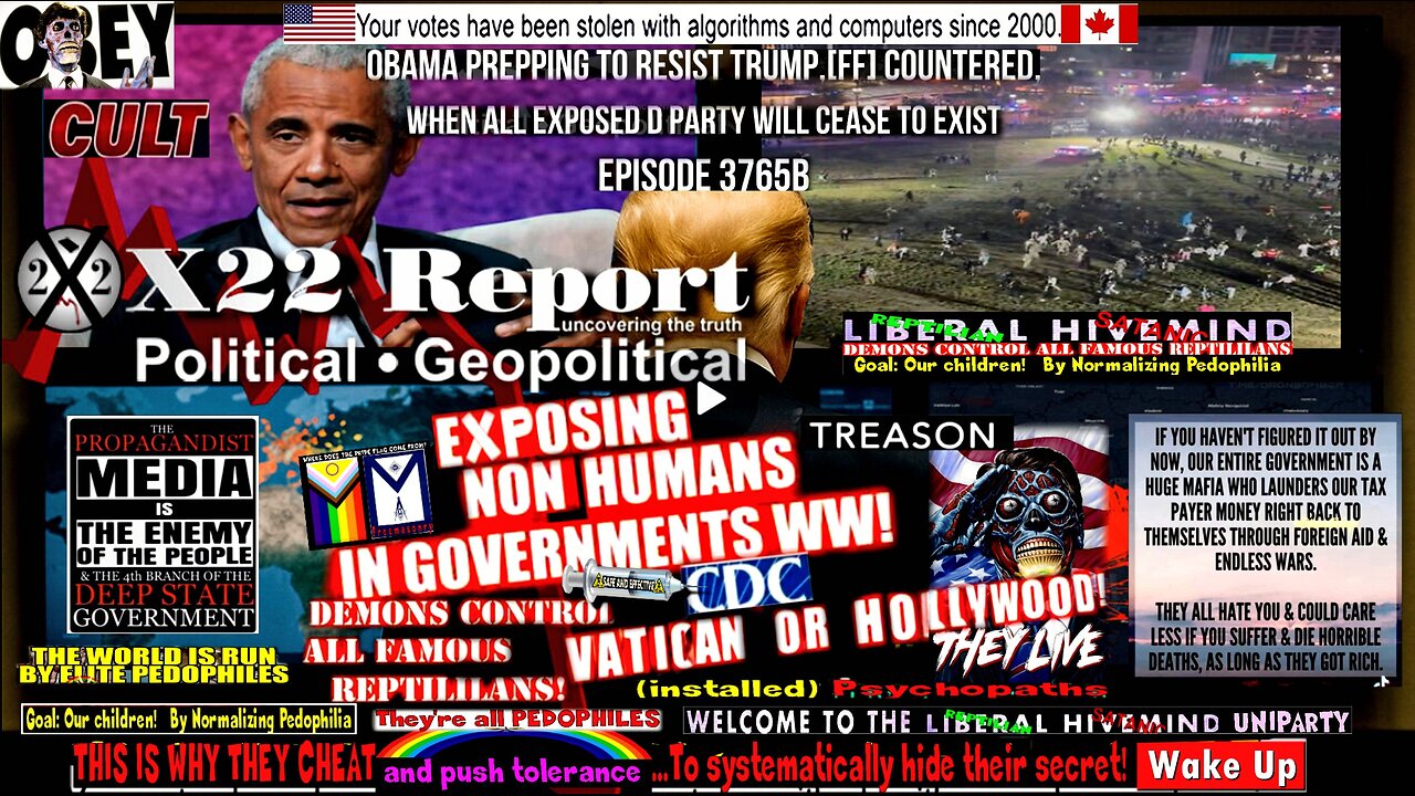 Ep 3765b-Obama Prepping To Resist Trump,[FF] Countered,When All Exposed D Party Will Cease To Exist