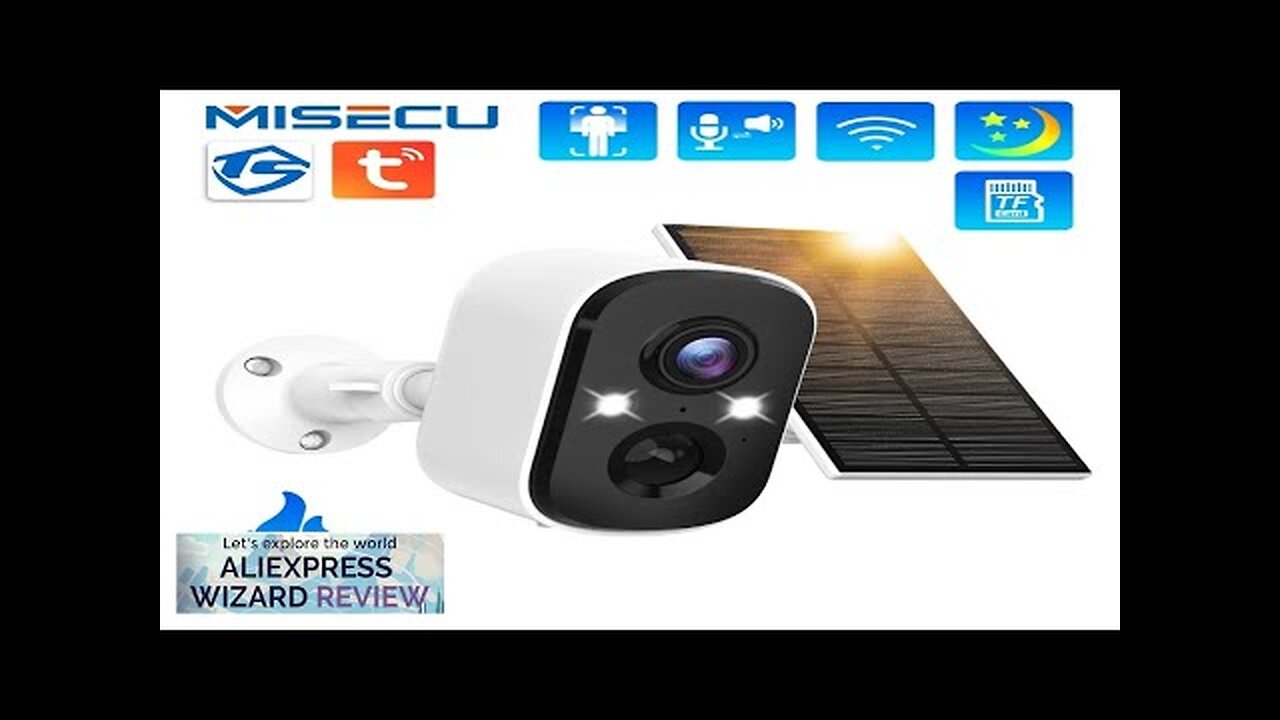 MISECU Tuya 3MP WIFI Security Battery Camera with Solar Panel Wireless Outdoor Review