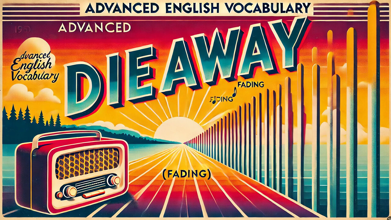 Vocabulary and Pronunciation "DIE AWAY" Advanced English