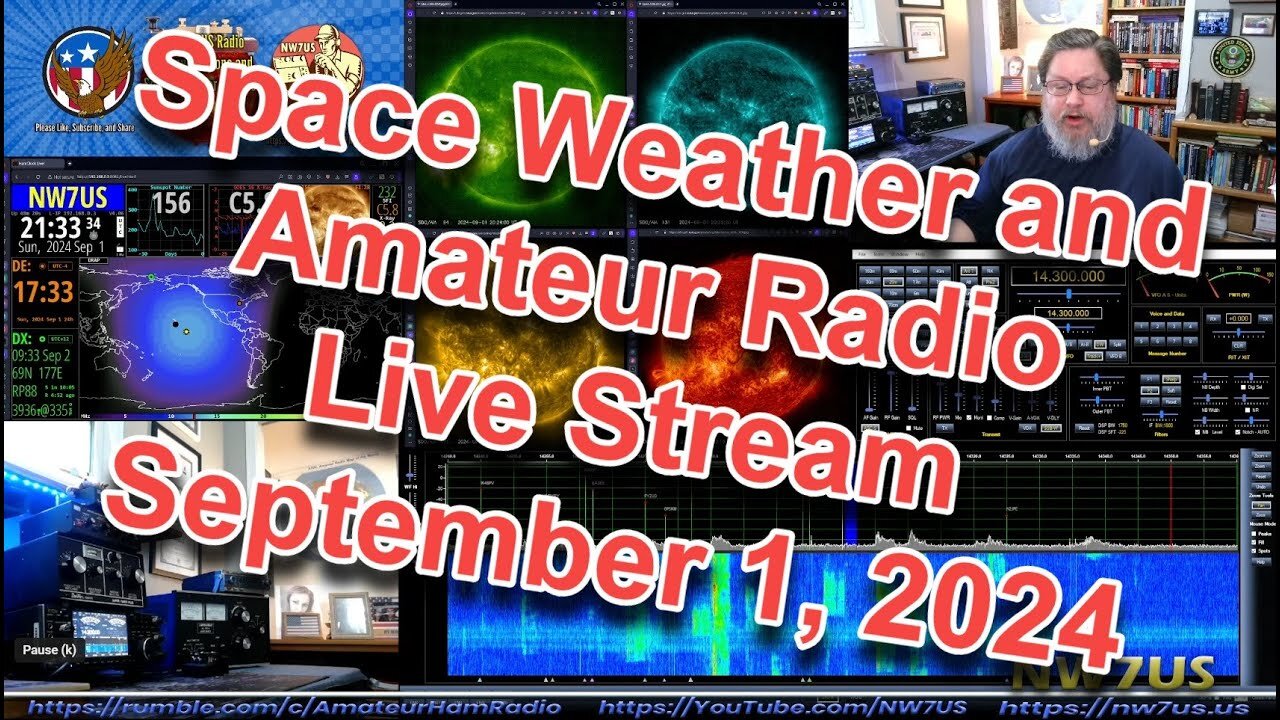 Space WX, Radio Propagation Live Stream - 01 September 2024