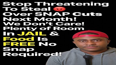 🚨 Stop threatening to steal if your benefits get cut — crime is not a protest 😤🛒