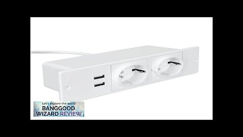 Table Socket with 2 USB 2 Sockets Built-in Socket 2-Way Installation Power Review