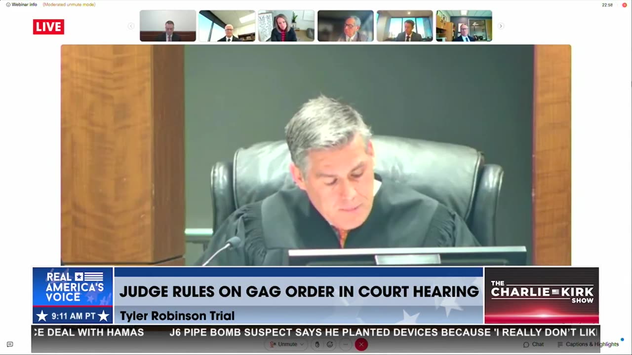 TYLER ROBINSON TRIAL: JUDGE RULES ON GAG ORDER