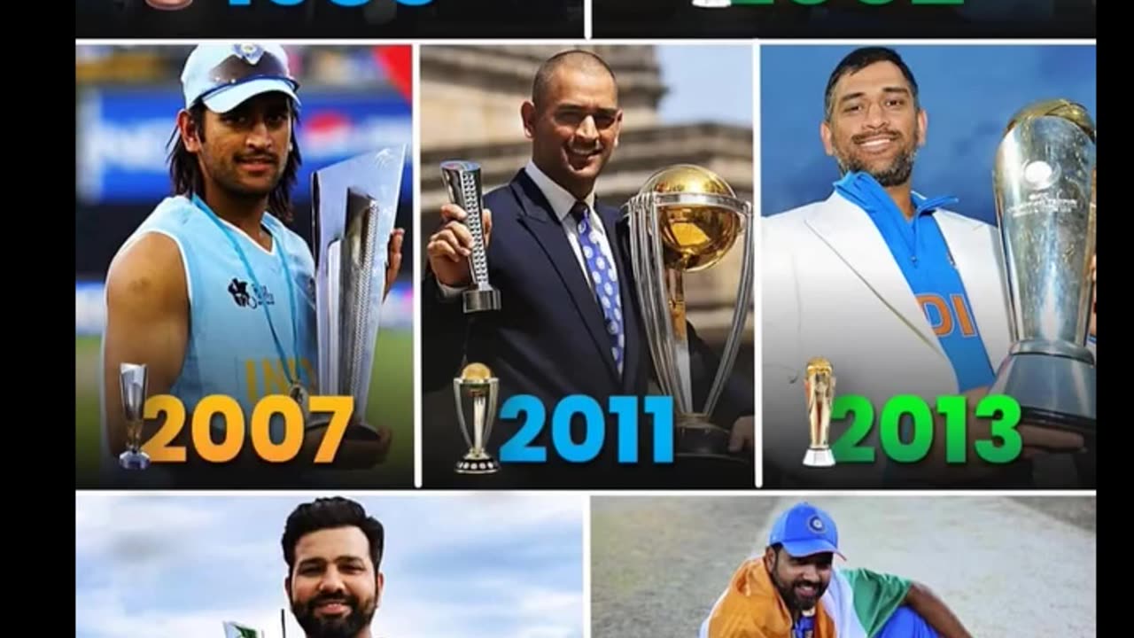 Indian captains winning ICC Titles. These Legends have contributed a lot to the Indian cricket.