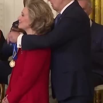 oe Biden awards Hillary Clinton with Presidential Medal of Freedom, except Obama