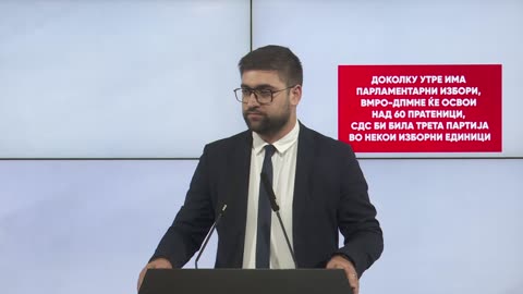 Манасиевски: Доколку утре има парламентарни избори, ВМРО-ДПМНЕ ќе освои над 60 пратеници