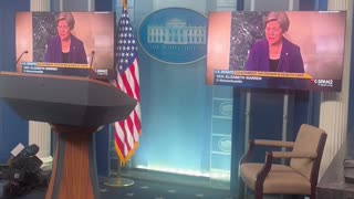 WH is now streaming a montage in the briefing room of Dems previously opposing a shutdown