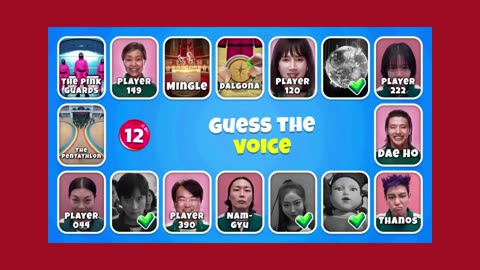 QUIZ FOR GENIUS : Guess the Squid Game 2 Characters by Their Voice 🔊🦑