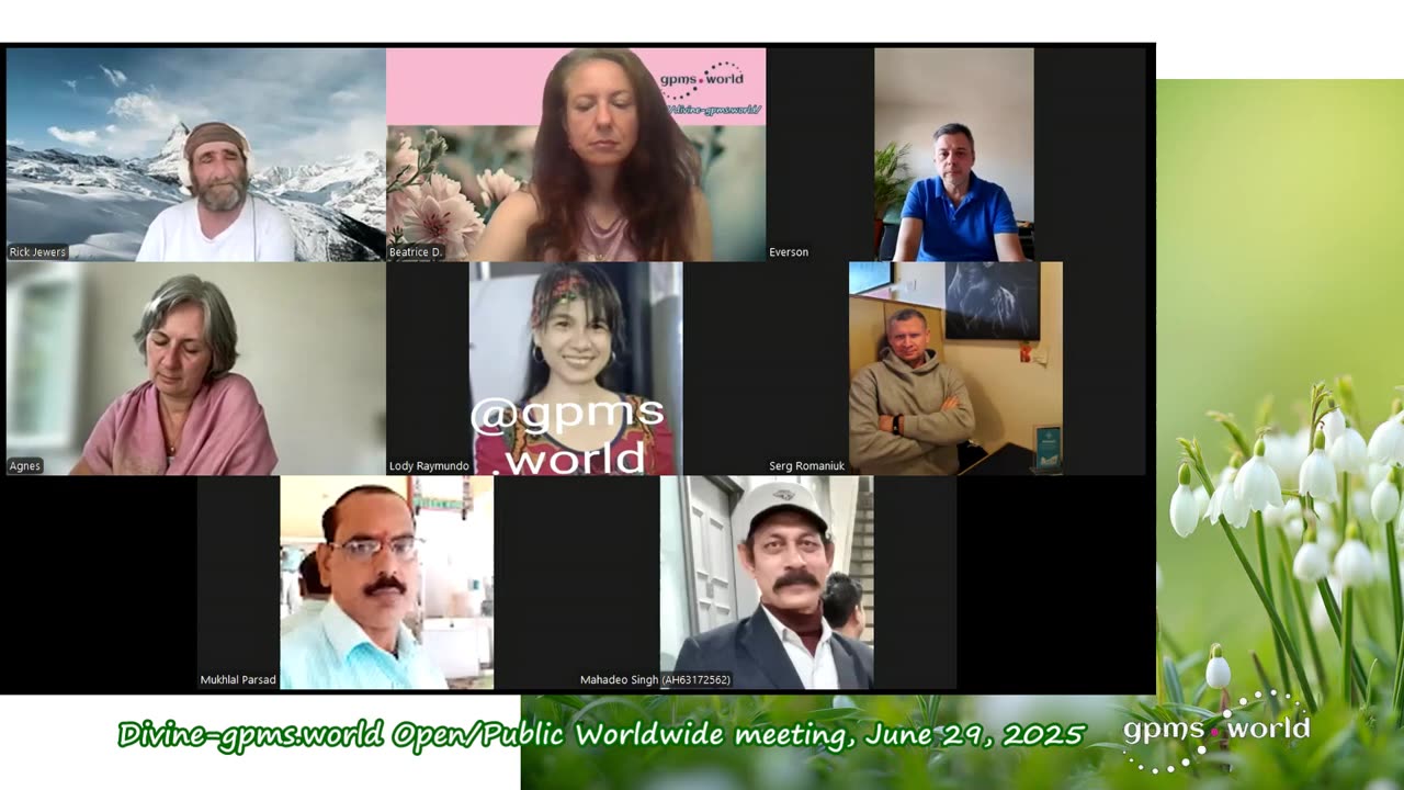 Divine-gpms.world Open_Public Worldwide meeting, June 29, 2025