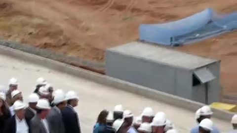 Aldo Rebello, Geraldo Alckmin e Fernando Haddad visitam o Itaquerão