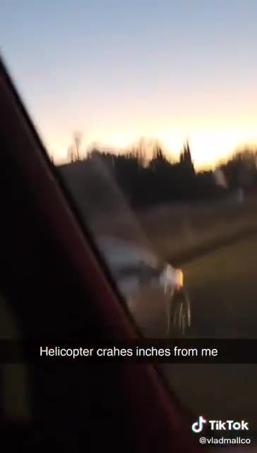 New video shows helicopter crash on Highway 50 in Sacramento, California. Multiple victims.