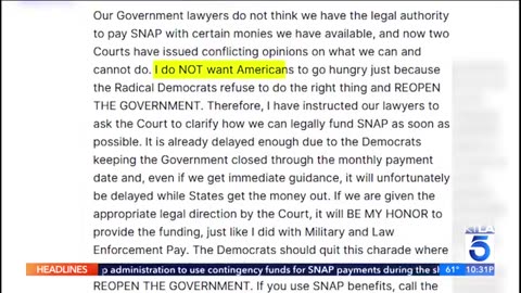 Judges order Trump administration to use emergency reserves for SNAP payments during the shutdown