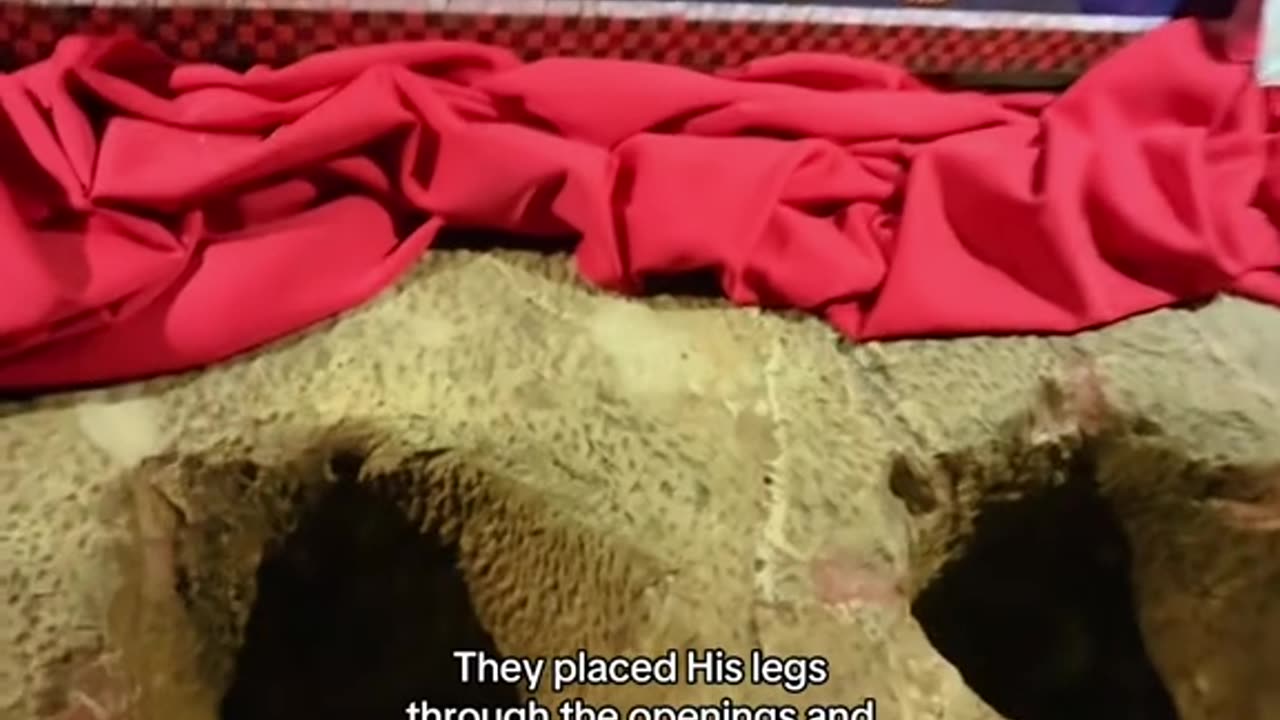 Standing in the same cell where Jesus spent His final night before giving His life for us